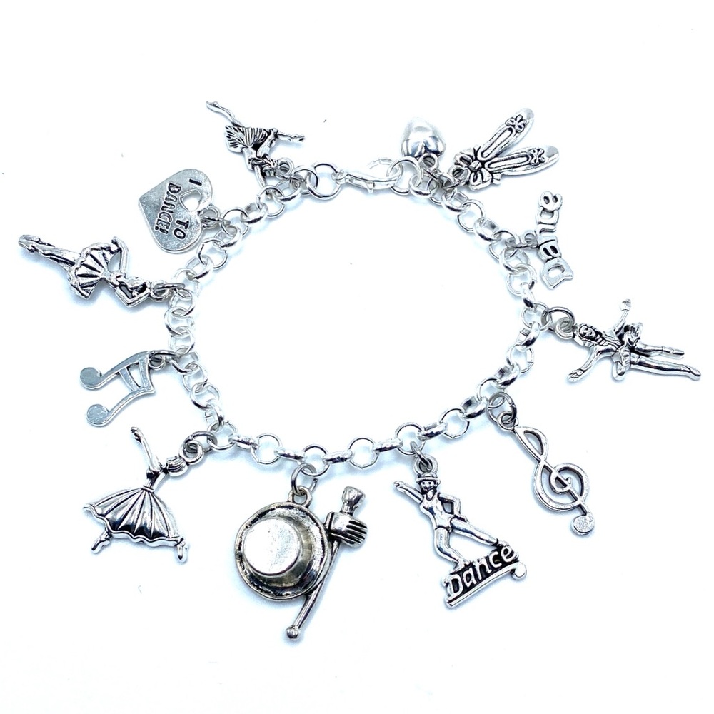 Dance Charm Bracelet Ballet Tap Jazz Dancer